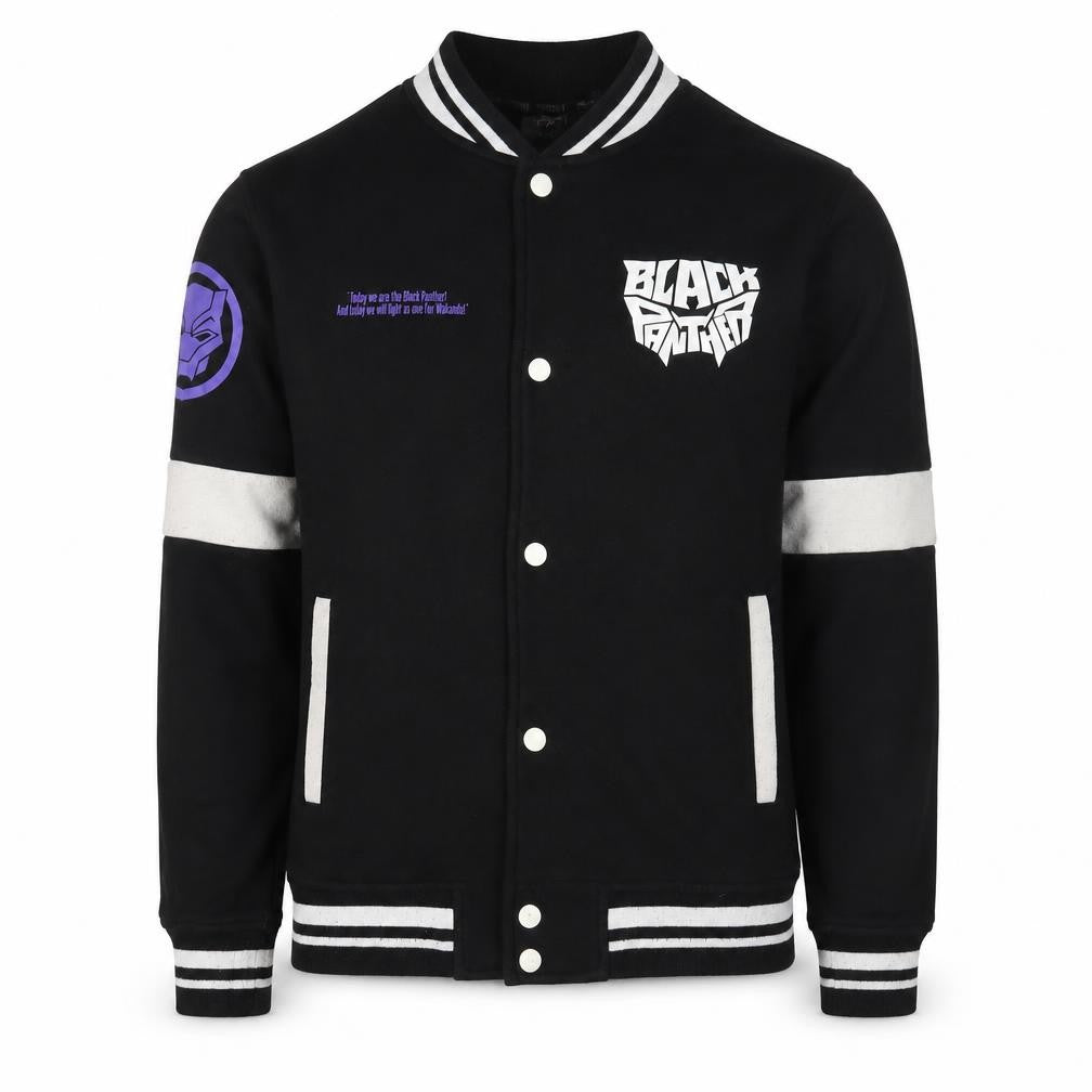Marvel Unisex Black Panther Varsity Jacket M