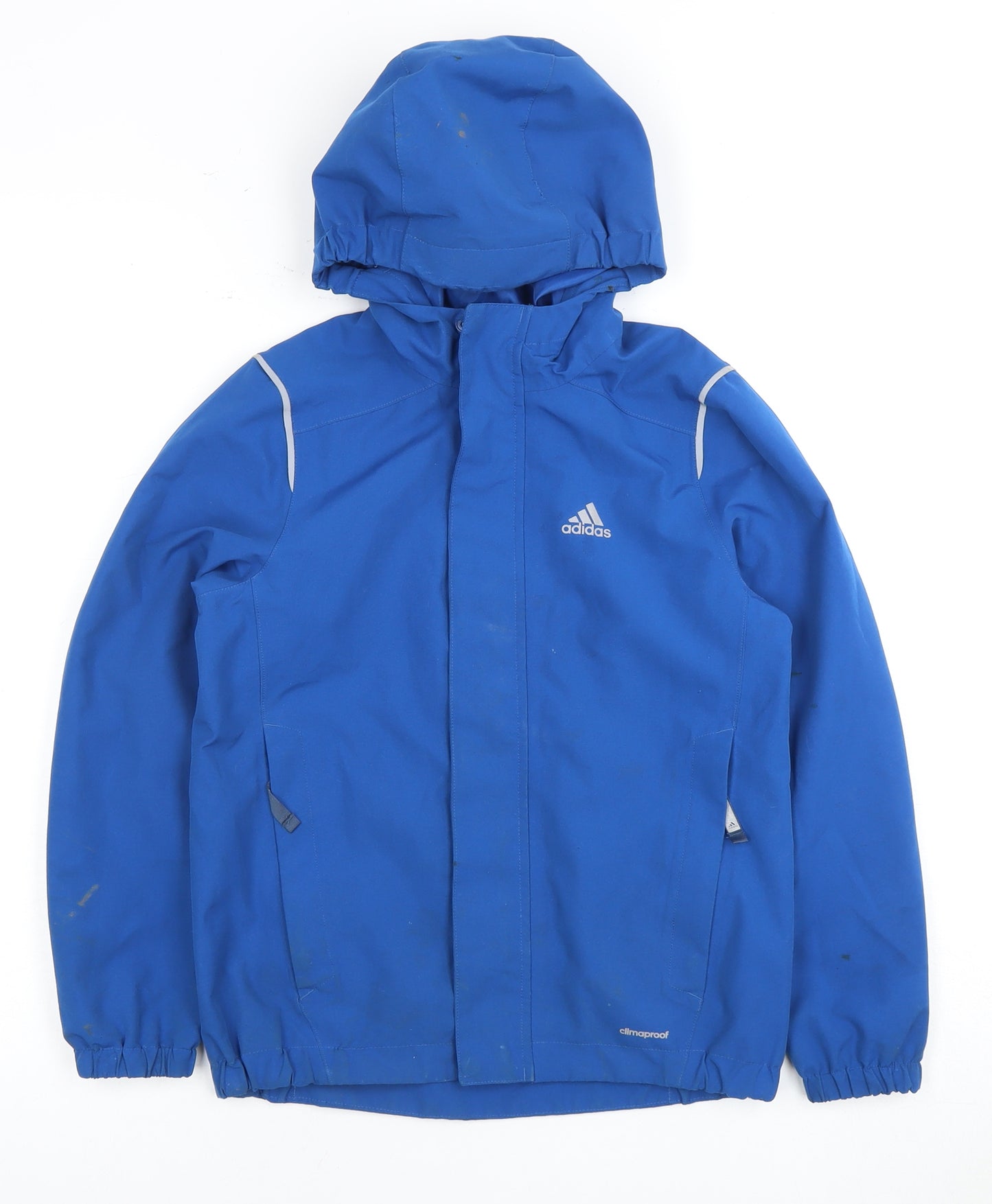 Adidas Boys Blue Waterproof Rain Coat 9-10 Years