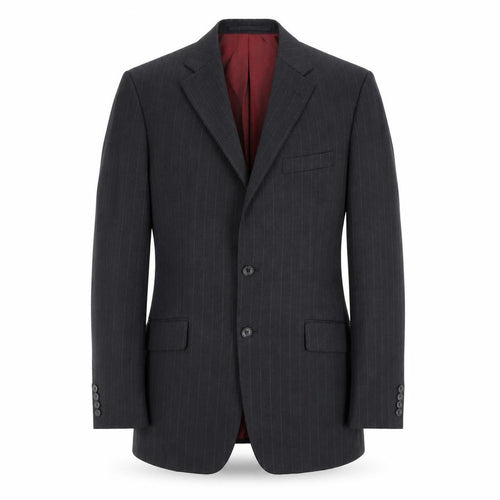 Marks & Spencer Men's Grey Striped Wool Blazer Size 40