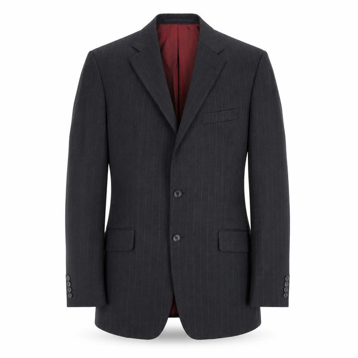 Marks & Spencer Men's Grey Striped Wool Blazer Size 40