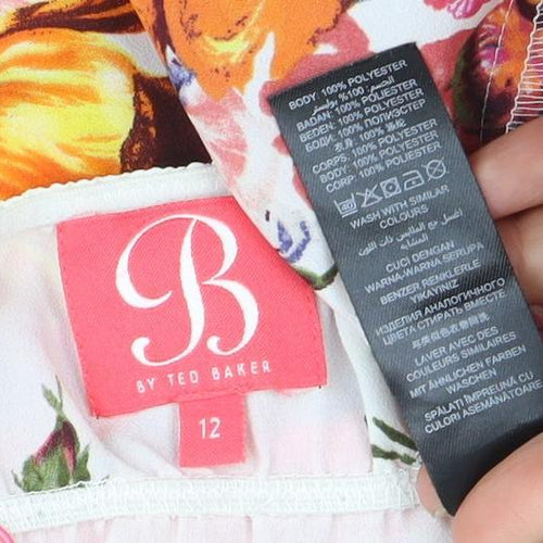 Ted Baker Women’s Floral Slip Dress Size 12 V-Neck