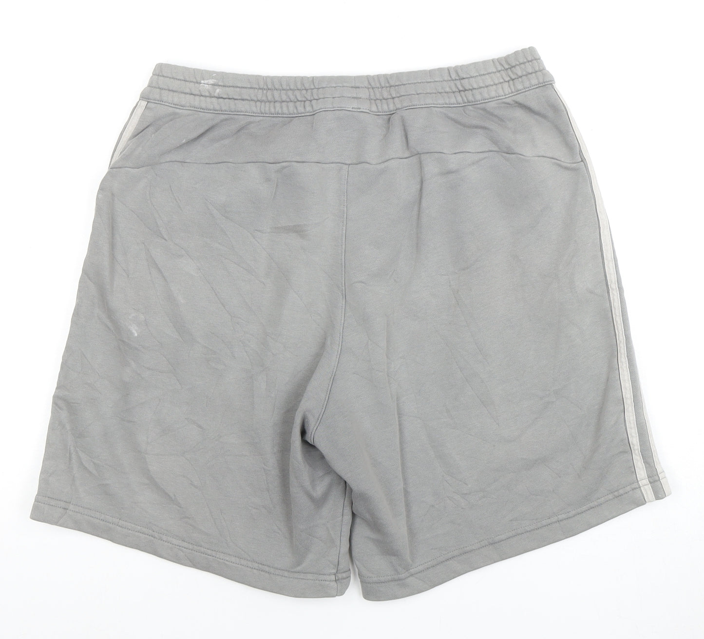 Adidas Men's Grey Sweat Shorts, 2XL, Regular Fit