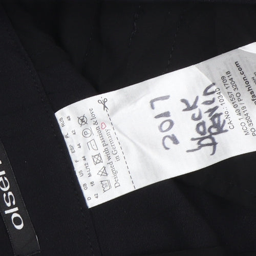 Olsen Women's Black Trousers, Size M, Elegant Style