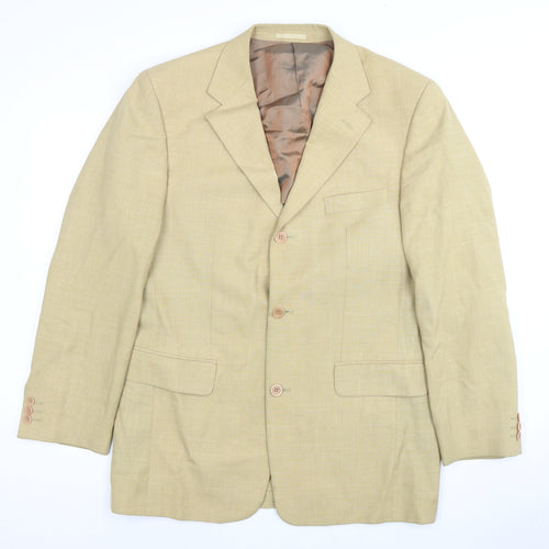 Kartel Men's Beige Blazer 40R Single-Breasted Formal