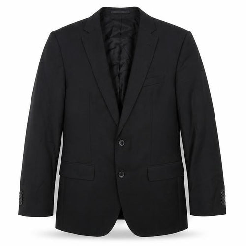 BOSS Men's Black Blazer, UK 46, Wool & Silk Jacket