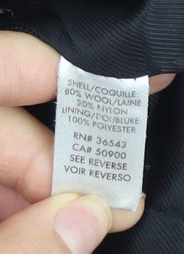 Calvin Klein Men's Black Wool Pea Coat Size L