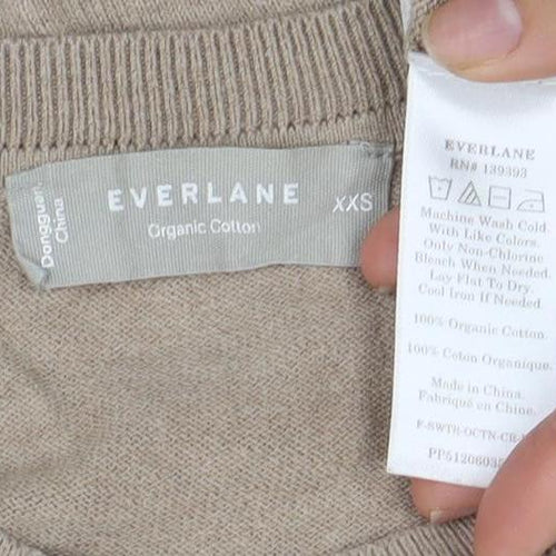 Everlane Women's Beige 2XS Crew Neck Jumper