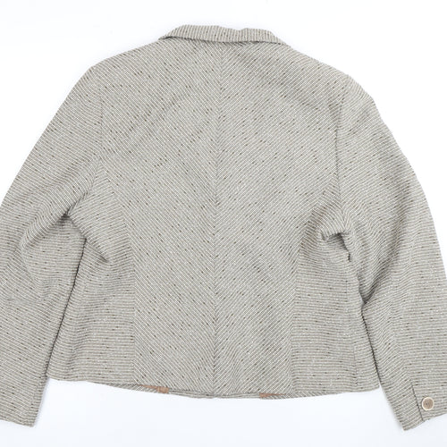 Alex & Co. Women's Beige Bouclé Blazer Size 16