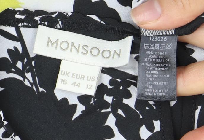 Monsoon Women's Floral Blouse Multicoloured Size 16