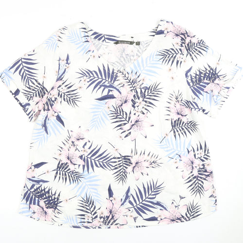 Bonmarché Women's Multicoloured Floral Blouse Size 18