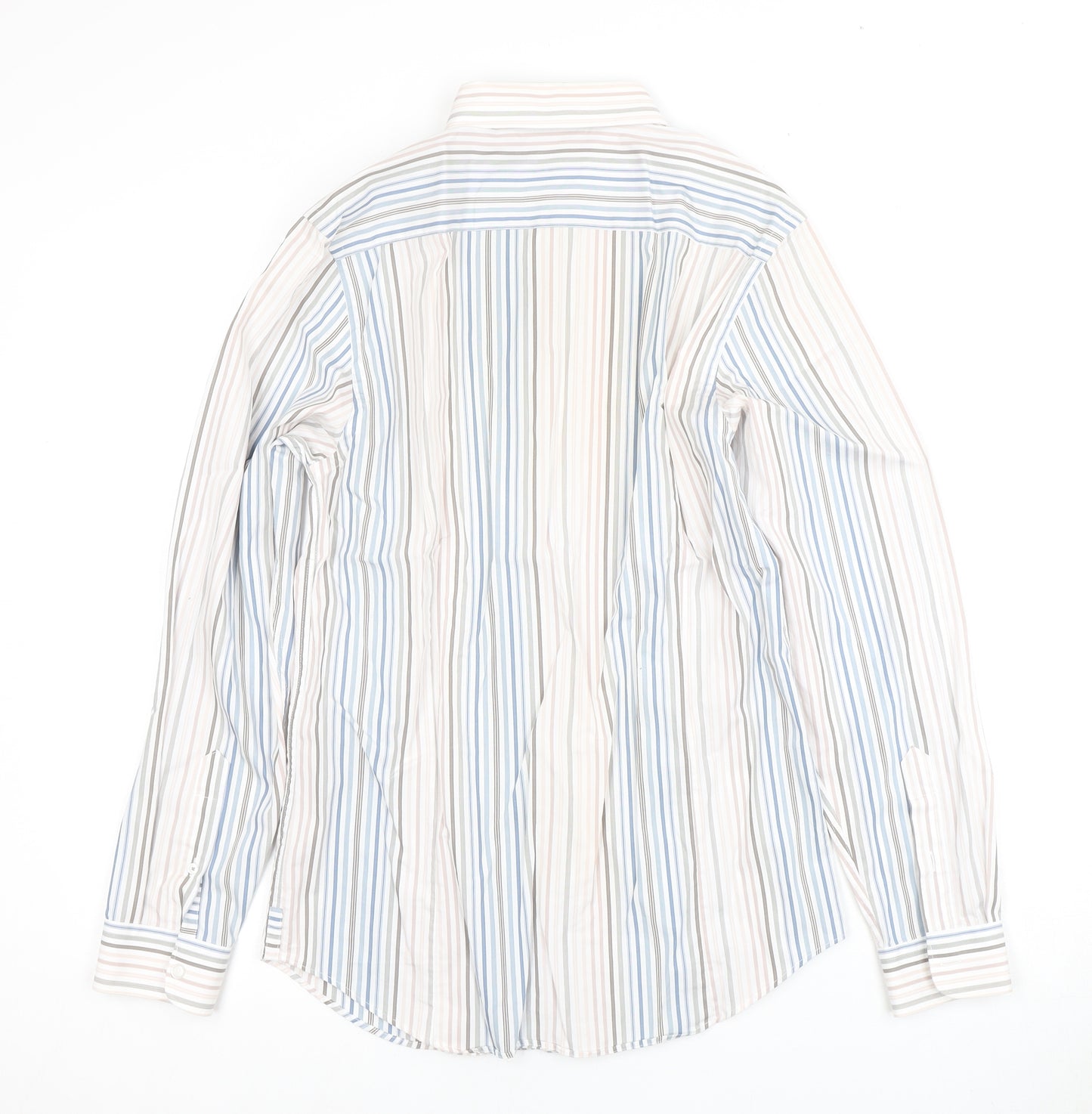Jasper Conran Men's Multicoloured Striped Dress Shirt S