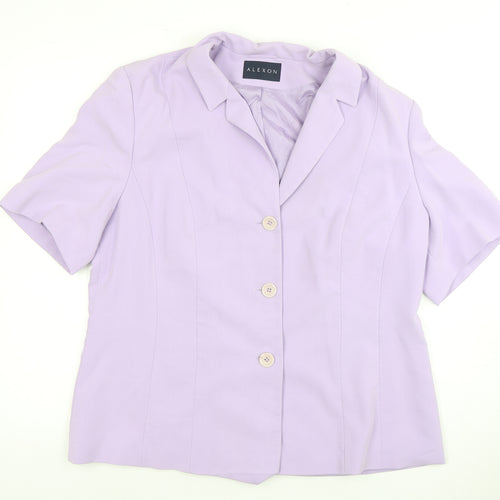 Alexon Women's Purple Suit Jacket Size 18