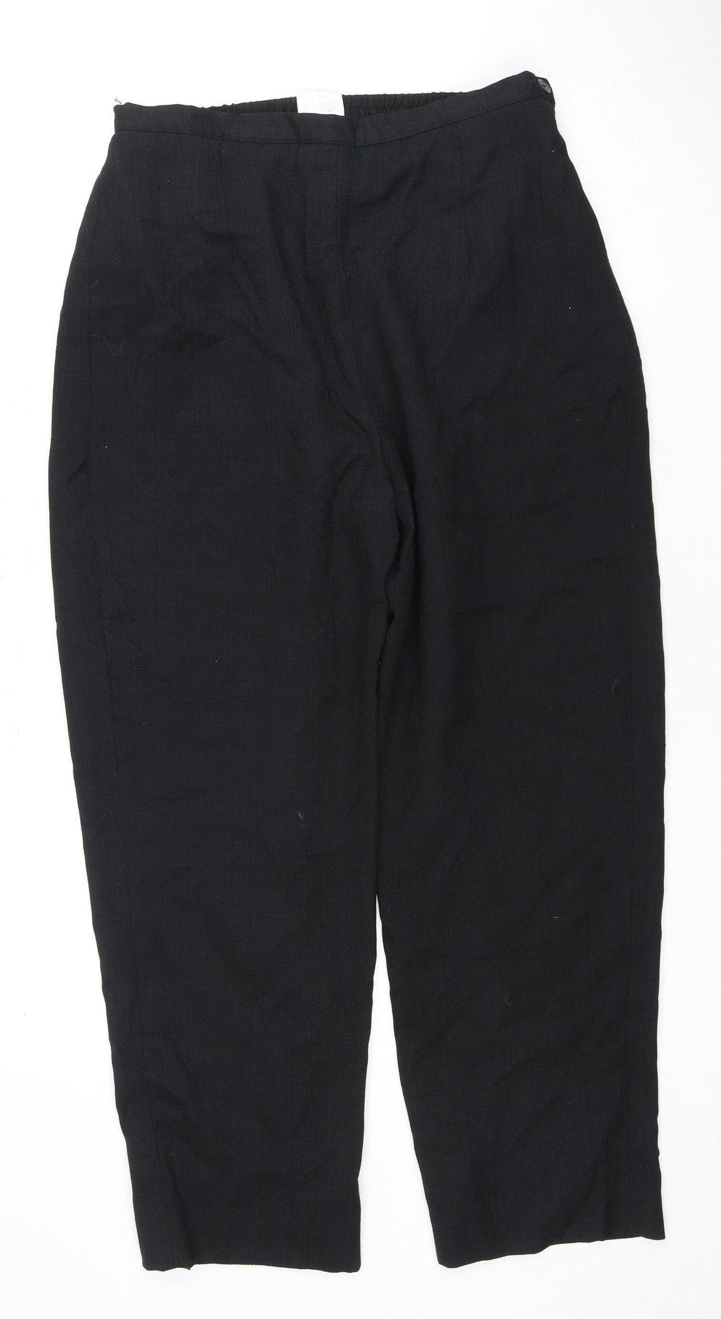 Eastex Women's Black Trousers Size 14, High Rise, Casual