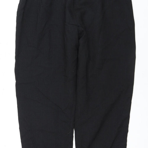 Eastex Women's Black Trousers Size 14, High Rise, Casual