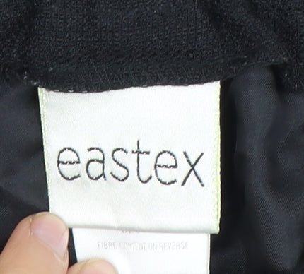 Eastex Women's Black Trousers Size 14, High Rise, Casual