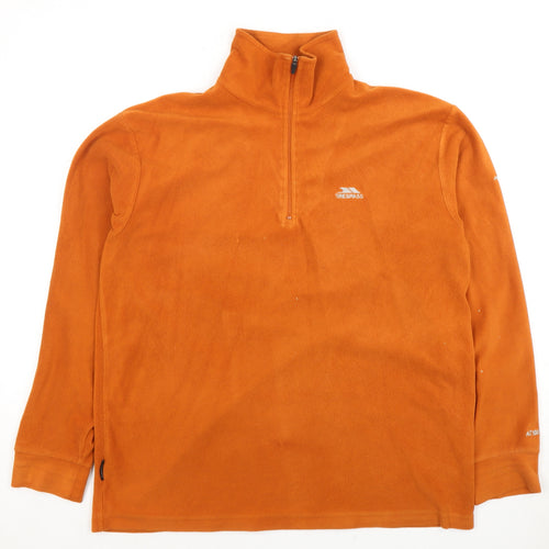 Trespass Men's Orange Fleece Pullover Sweatshirt S