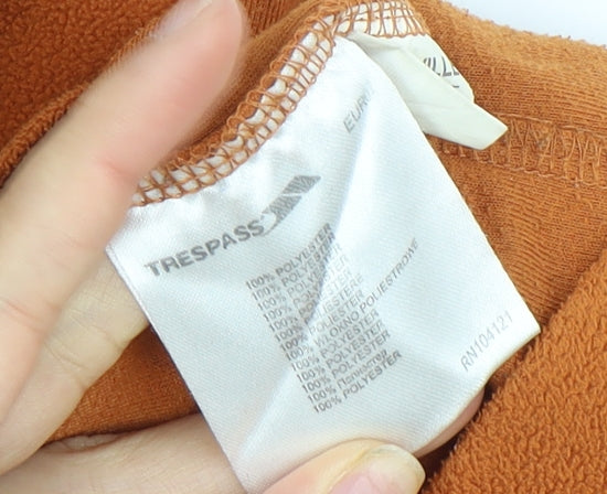 Trespass Men's Orange Fleece Pullover Sweatshirt S