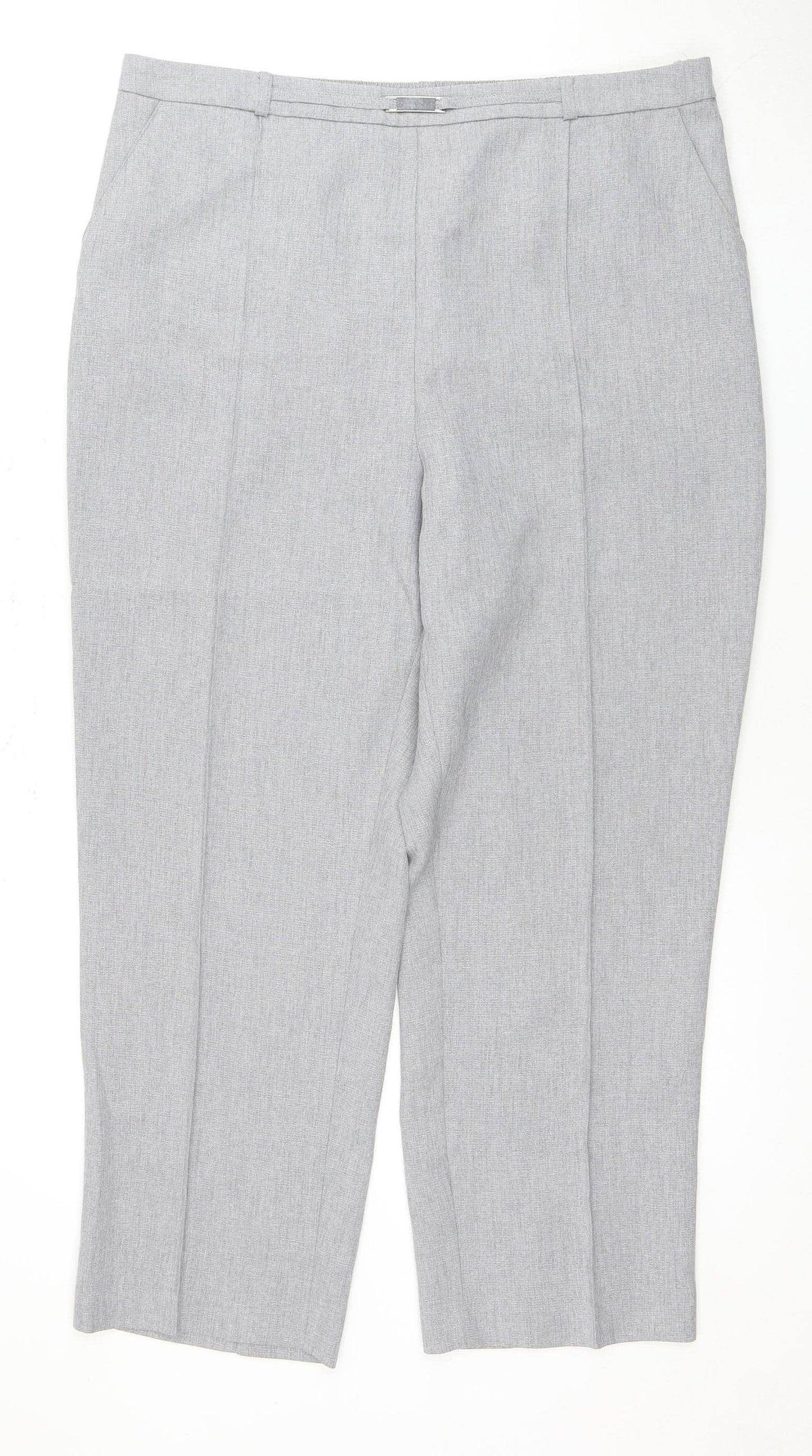 Honor Millburn Women's Grey Polyester Trousers Size 20