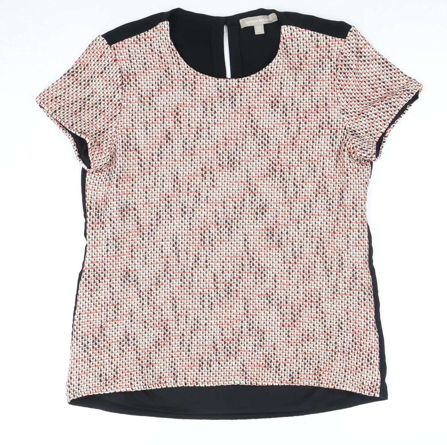 Banana Republic Women's Blouse, Black Multicolour, S