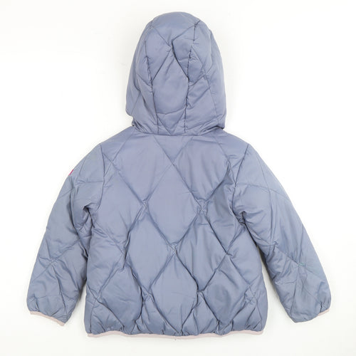 Diesel Girls Blue Puffer Jacket, Hooded, Size 10 Years