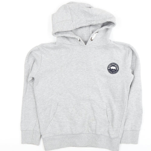 SoulCal&Co Boys Grey Pullover Hoodie, Logo, 9-10 Years