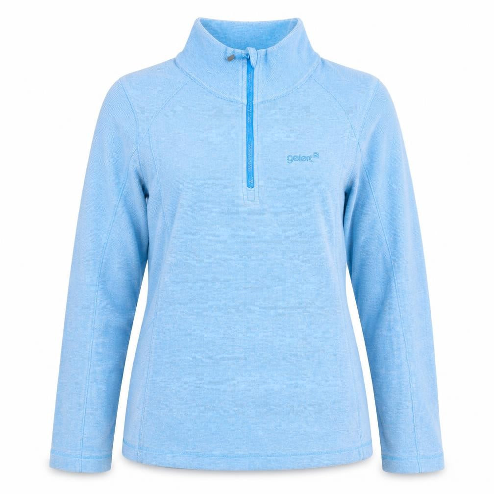 Front view of Gelert Women's Blue Zip Pullover Sweatshirt, size 10