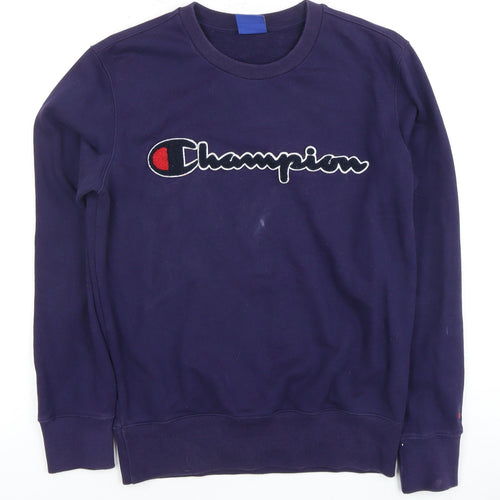 Champion Men's Blue Pullover Sweatshirt S