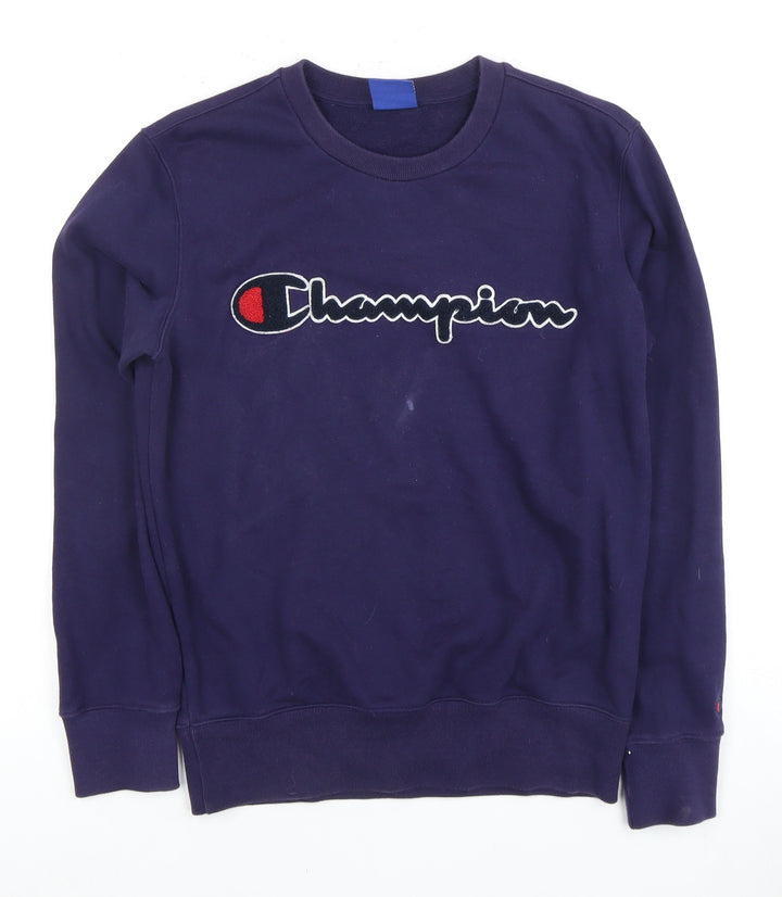 Champion Men's Blue Pullover Sweatshirt S