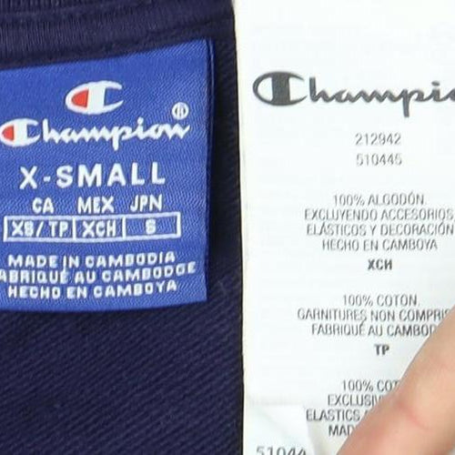 Champion Men's Blue Pullover Sweatshirt S