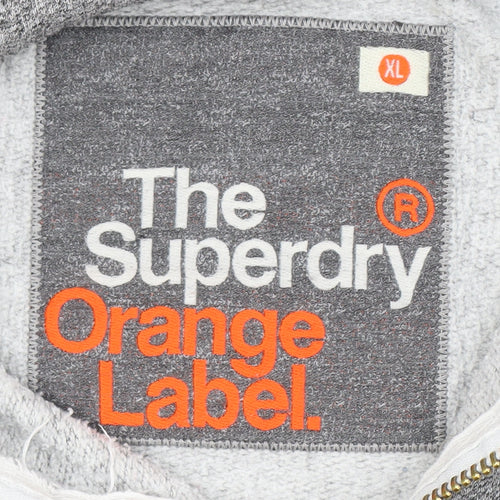 Superdry Men's Grey XL Fleece Full Zip Hoodie