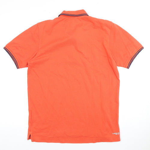 Adidas Men’s Orange Polo Shirt, Size S, Short Sleeve