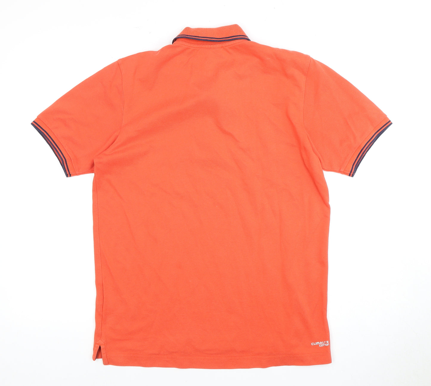 Adidas Men’s Orange Polo Shirt, Size S, Short Sleeve