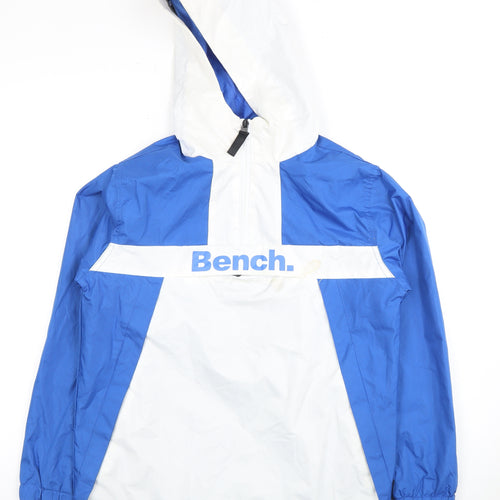 Bench Boys Blue & White Windbreaker Jacket, 11-12 Years