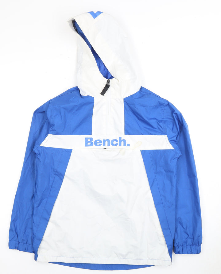 Bench Boys Blue & White Windbreaker Jacket, 11-12 Years