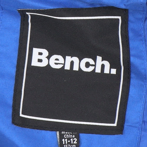 Bench Boys Blue & White Windbreaker Jacket, 11-12 Years