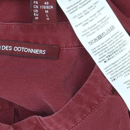 Comptoir Des Cotonniers Red Women's Blouse Size 12