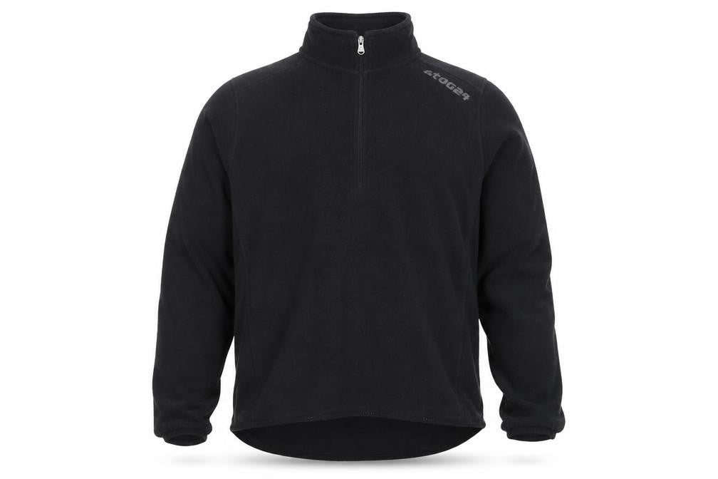 Front view of TOG24 Men's Black Fleece Sweatshirt M