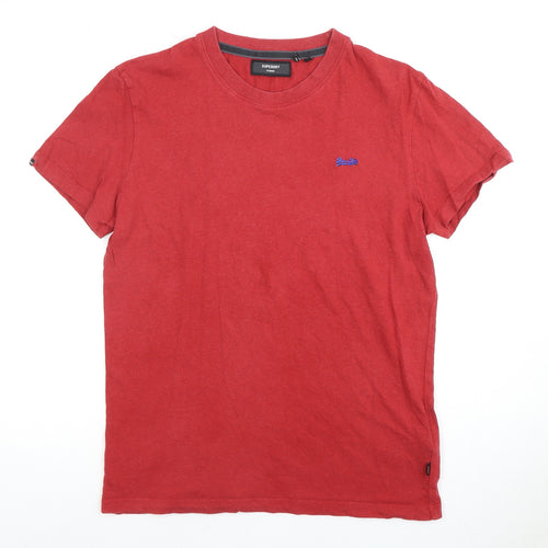 Superdry Red Men's S Solid Short Sleeve T-Shirt