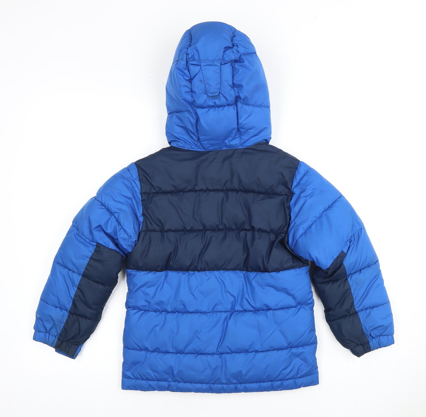 Columbia Boys Blue Puffer Jacket 7-8 Years Hooded Winter Coat
