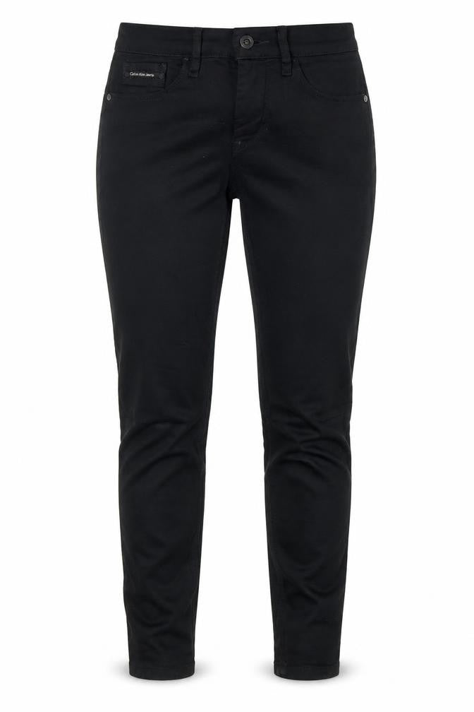 Front view of Calvin Klein Women's Black Skinny Jeans, size 25