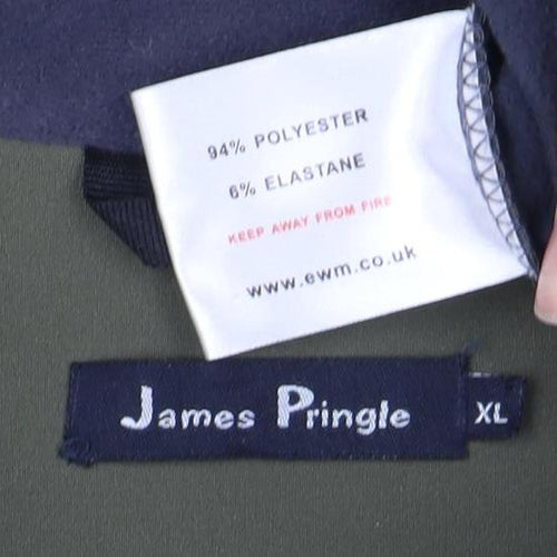 James Pringle Men's XL Green Zip Casual Jacket