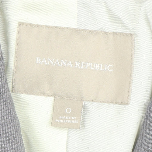 Banana Republic Women's Grey Wool Suit Jacket M