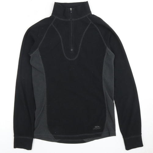 Trespass Women's Black 1/2 Zip Pullover Sweatshirt XS