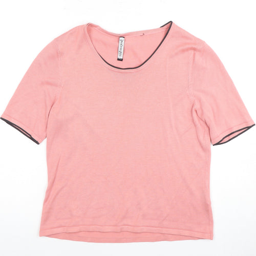 Jacques Vert Women's Pink Short Sleeve Top