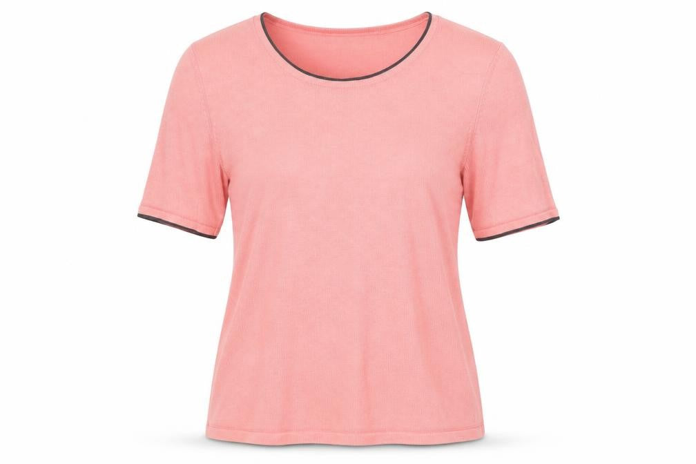 Front view of Jacques Vert Women's Pink Short Sleeve Top