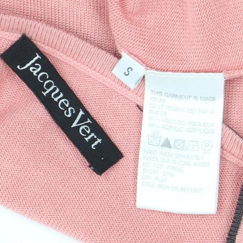 Jacques Vert Women's Pink Short Sleeve Top