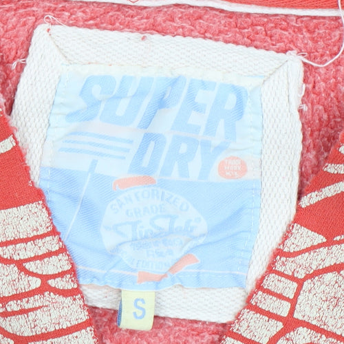 Superdry Men's Red Graphic Print Hoodie Size S