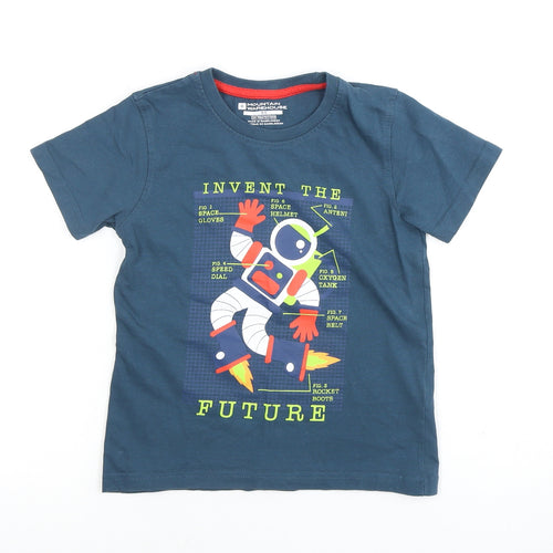 Mountain Warehouse Boys Blue Space T-Shirt 5-6 Years