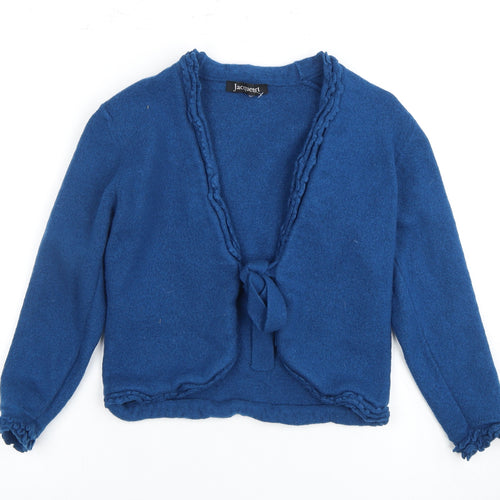 Jacques Vert Women's Blue Wool Cardigan M