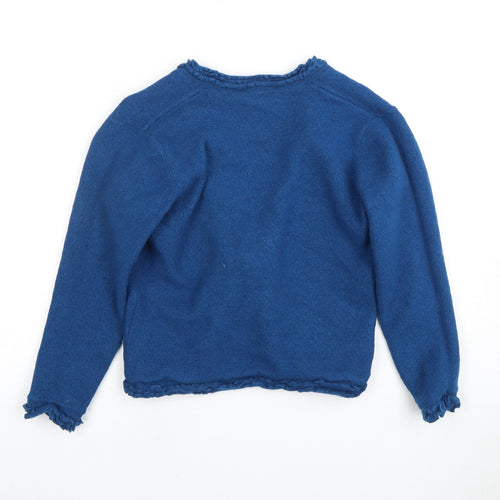 Jacques Vert Women's Blue Wool Cardigan M